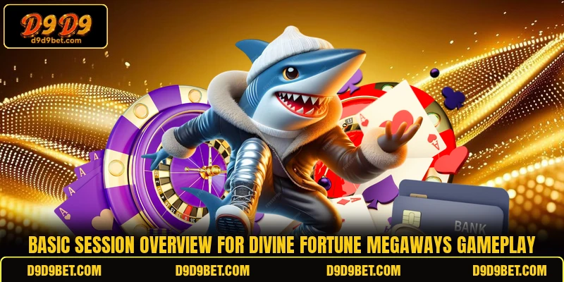 Basic session overview for Divine Fortune Megaways gameplay Basic session overview for Divine Fortune Megaways gameplay