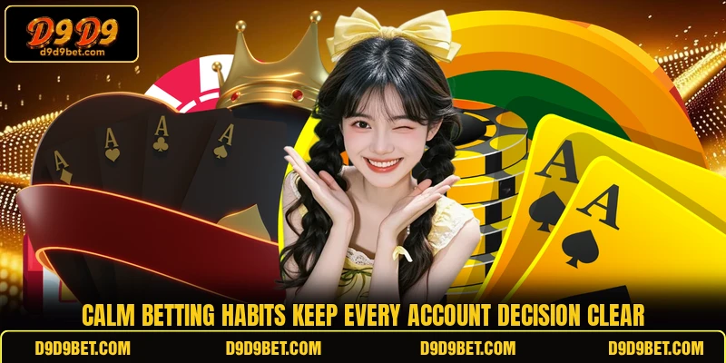 Calm betting habits keep every account decision clear