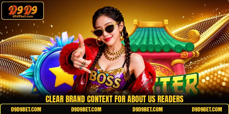 Clear brand context for about us readers