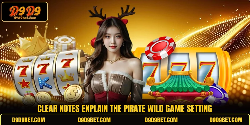 Clear notes explain the Pirate Wild game setting Clear notes explain the Pirate Wild game setting