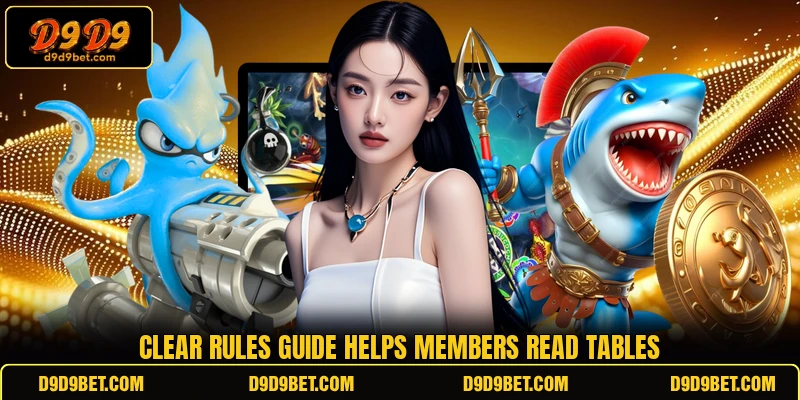 Clear rules guide helps members read tables Clear rules guide helps members read tables