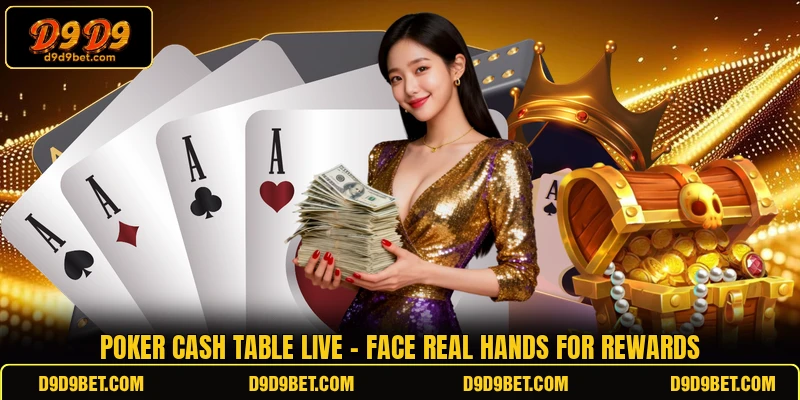Poker Cash Table Live - Face Real Hands For Rewards