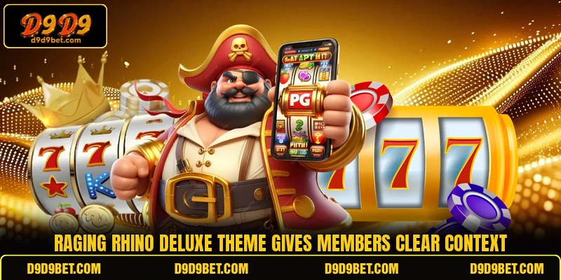 Raging Rhino Deluxe theme gives members clear context Raging Rhino Deluxe theme gives members clear context