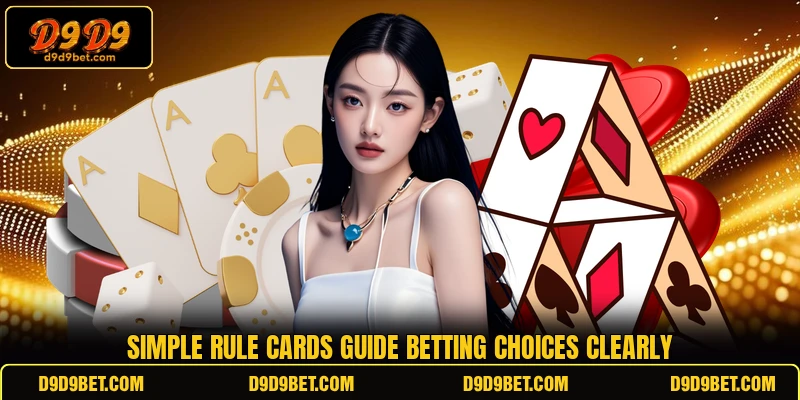 Simple rule cards guide betting choices clearly Simple rule cards guide betting choices clearly