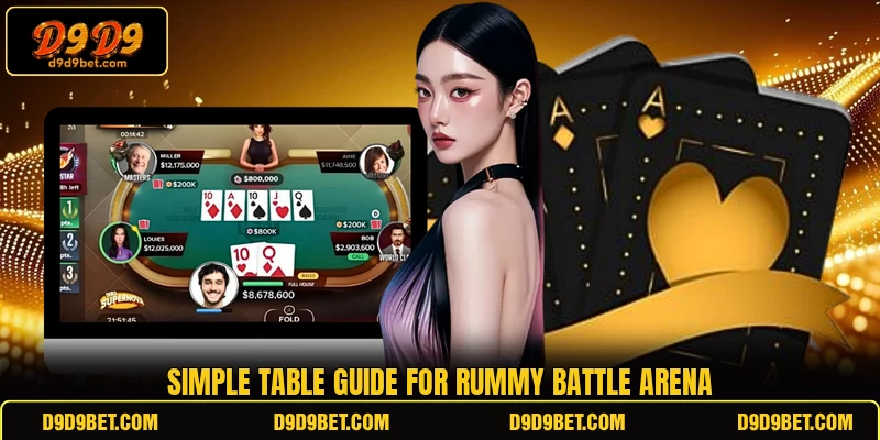 Simple table guide for Rummy Battle Arena Simple table guide for Rummy Battle Arena